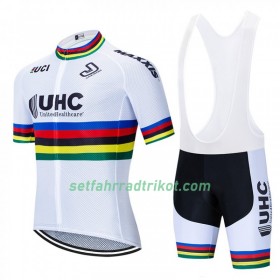 Fahrradbekleidung Radtrikot Kurzarm + Trägershorts 2020 UHC UCI-Weltmeisterschaften N001